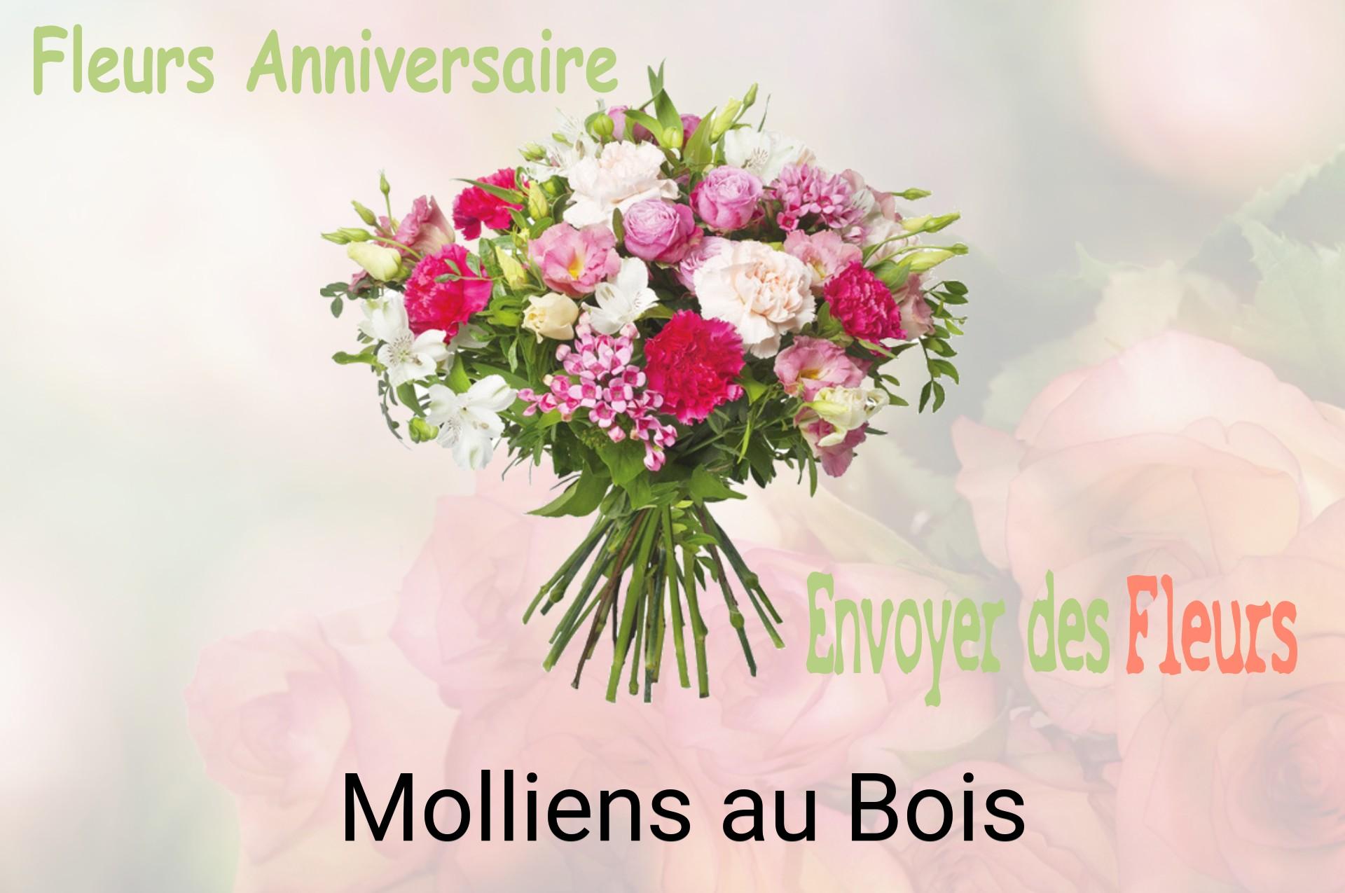 Bouquet de fleurs d’anniversaire livré à Molliens-au-Bois